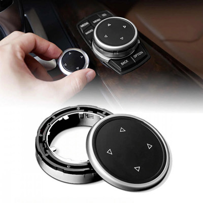 Buton Joystick Multimedia Retrofit Compatibil Bmw Seria 3 F30 2012-2016 8016 Aluminiu foto