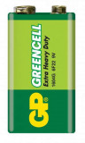 Baterii Greencell 6F22, 9v, Baterie Zinc Carbon, Blister cu 1 buc., Green Cell