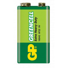 Baterii Greencell 6F22, 9v, Baterie Zinc Carbon, Blister cu 1 buc.