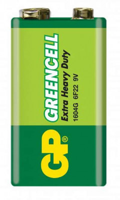 Baterii Greencell 6F22, 9v, Baterie Zinc Carbon, Blister cu 1 buc. foto