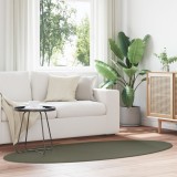 VidaXL Covoare &quot;HUARTE&quot; Verde pădure 120x170 cm Oval