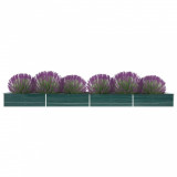 Strat &icirc;naltat de gradina, verde, 600x80x45 cm, otel galvanizat GartenMobel Dekor, vidaXL