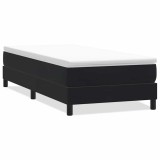 Cumpara ieftin Pat cu arcuri fara saltea negru 100x220 cm catifea