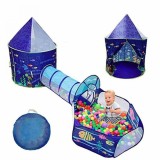 Loc de joaca 3 in 1Aquarium : Cort, tunel si piscina, Oem