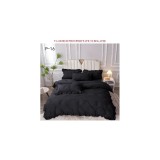 Cumpara ieftin Lenjerie de Lux cu Pliuri si Volan, 6 Piese pentru Pat Dublu - PUC150