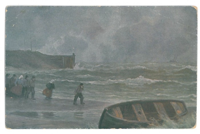 4596 - BRAILA, Harbor, Fishermen, Romania - old postcard - used - 1926