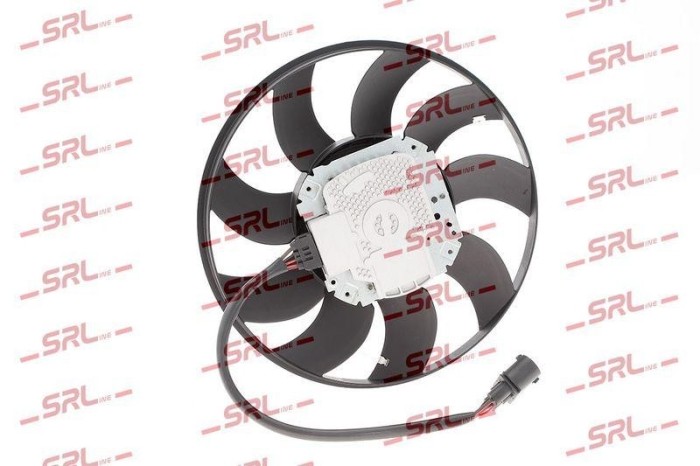 Ventilator radiator fara suport Audi A4 16, A5, A6, A7, Q5 17; Porsche Macan, motor: 3.0 TDI, 3.0 V6k Tfsi, 4.2 V8, 4 pini, SRLine, 4H0959455AD;