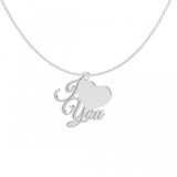 Lantisor 70 Cm, Model I Love You - Argint 925