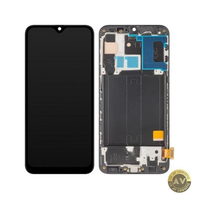 Display cu Touchscreen MP compatibil cu Samsung Galaxy A40 A405 cu Rama Negru foto