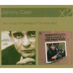 CD 2XCD # Johnny Cash &lrm;&ndash; Life / Sings The Ballads Of The True West (NM)