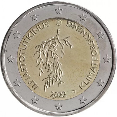 Finlanda 2 Euro 2022 - Schimbarea climatica, KM-New UNC !!! foto