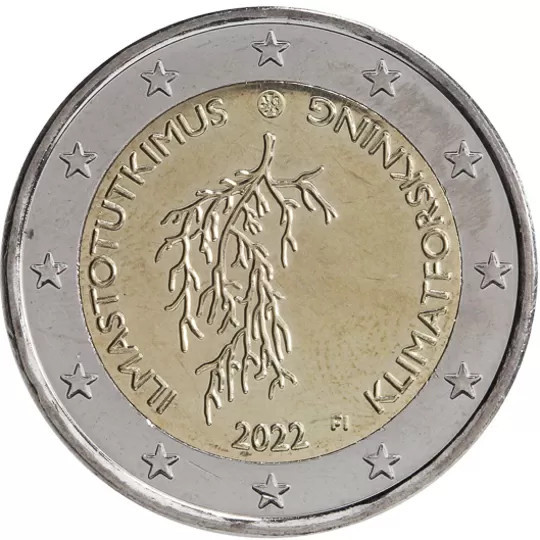 Finlanda 2 Euro 2022 - Schimbarea climatica, KM-New UNC !!!