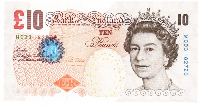 Marea Britanie 10 Pounds 2 000-2 015 P-389e UNC