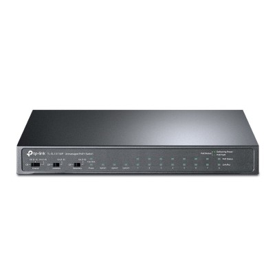 Switch 8 x RJ45 10/100 Mbps PoE, 2 x RJ45 1G, 1 x SFP 1G, Buget PoE 124W, Unmanaged - TP-Link TL-SL1311MP foto