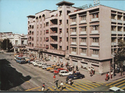 CPI B 11893 CARTE POSTALA - CONSTANTA. HOTEL CONTINENTAL, AUTOTURISME, AUTOBUZ foto