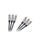 Cablu 3x RCA - 3x RCA 1.5m GOLD Profesional, Oem