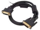 Cablu DVI-I Dual Link 1m DELOCK 83106 - Conector 24+5 pini Soclu și Mufă