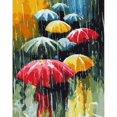 Kit pictura pe numere cu oameni, Rainy weather foto