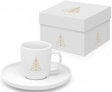 Set ceasca cu farfurioara Espresso - Pure Gold Mood Matte - Xmas