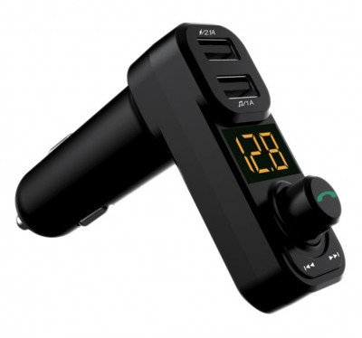 Hands Free, Bluetooth &amp;amp;amp; Modulator FM RoGroup, MicroSD si 2 x USB 3.1A 999EL1632 foto