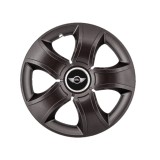 Set 4 capace roti Bis Negru R15 pentru gama auto Mini Cooper