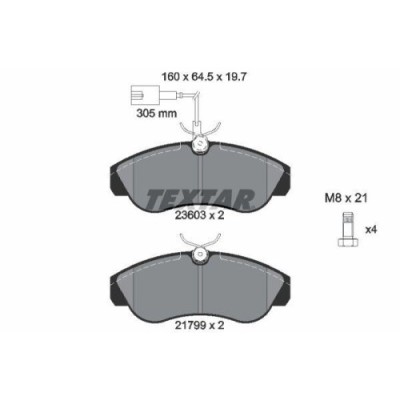Placute frana Citroen Jumper I Box (230l) 02.94-04.02, Jumper I Bus (230p) 02.94-04.02, Jumper I (230) 03.94-04.02; Fiat Ducato Box (230) 03.94-05.05 foto
