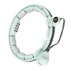 Cerc Hula Hoop cu Greutate si Contor HMS HHM13, Reglabil 60-96cm, Verde, Fitness, Masaj 360, Slabire Abdomen, Talie