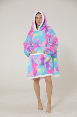 PJM253B-100 Bluza tip rochie pufoasa confortabila model oversize foto