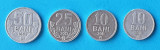 Moneda din Moldova lot x 4 bucati 50, 25 &amp; 10 Bani