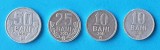 Moneda din Moldova lot x 4 bucati 50, 25 &amp; 10 Bani