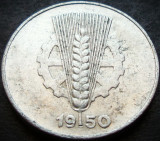 Moneda istorica 5 PFENNIG- RD GERMANA / GERMANIA, anul 1950 * cod 2894