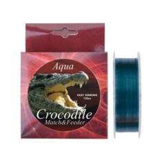 Nylon/fir monofilament Aqua Crocodile Match&amp;Feeder 150m, gri 0.20 mm