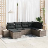 VidaXL Set de canapele pentru grădină 6 pcs Gri 264 x 154 x 85 cm 3355798