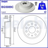 Set disc frana Audi Q2 (Gab Gag) 06.16-; Seat Ateca (Kh7 Khp) 04.16-, Leon (5f1) 09.12-05.21, Leon St (5f8) 09.12-08.20; Skoda Karoq (Nu7 Nd7) 07.17-