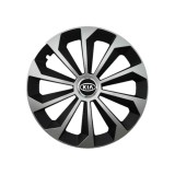 Set 4 Capace Roti 16 inchi (R16) Fame Gri-Negru, Compatibile Cu Kia