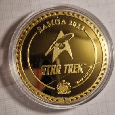 Moneda, Samoa, Half Dollar, Star Trek, 2023, Pavel Chekov foto