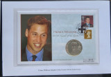 Alderney 5 lire pounds 2003 Prince William argint