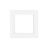 Leziter Rama simpla Nova alb 83x83mm margine rotunjita compatibila cu module fara rama