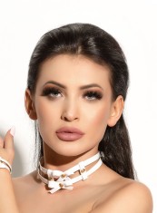 ACC10-2 Accesoriu gat tip ham din benzi lucioase cu nituri