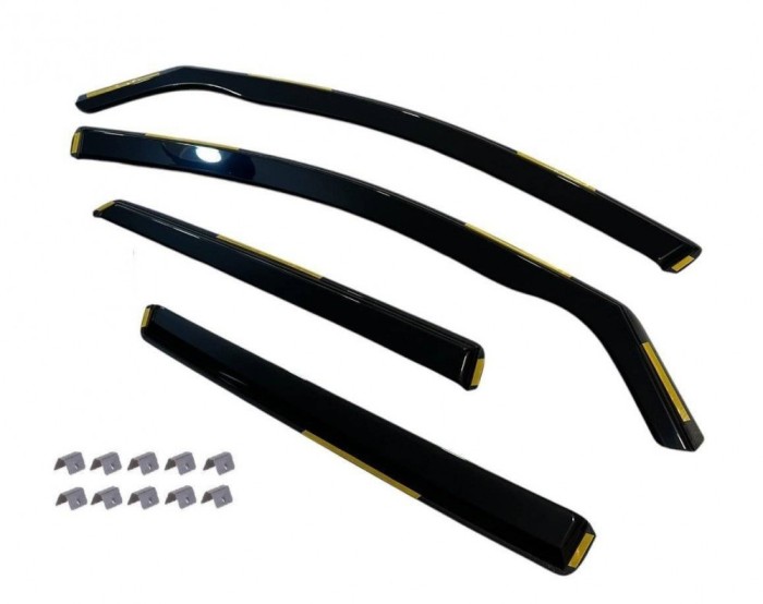 Set paravanturi fata si spate Peugeot 208 2019+ 5 usi Hatchback