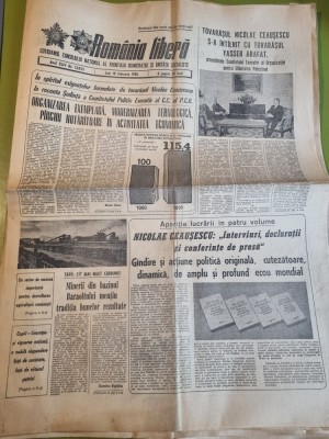 romania libera 10 februarie 1986-minerii din bazinul baraoltului,yasser arafat foto