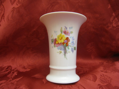 VAZA PORTELAN KAISER W. GERMANY CU DECOR FLORAL 12.5 CM foto