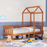 vidaXL Set de Pat pentru Zi Maroniu cerat Lemn de pin masiv 3422707