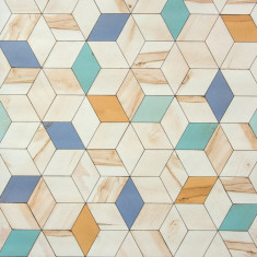 Tapet 3D Hexagone L59301