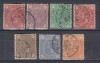 ROMANIA 1890/91LP 45 CIFRA IN PATRU COLTURI FILIGRAN STEMA MICA SERIE STAMPILATA, Stampilat