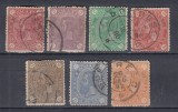 ROMANIA 1890/91LP 45 CIFRA IN PATRU COLTURI FILIGRAN STEMA MICA SERIE STAMPILATA, Stampilat