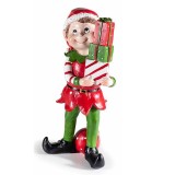 Figurina Elf polirasina multicolora cm II 9,5 x 8 x 24 H