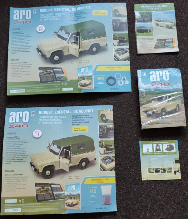 Macheta ARO 240 kit construibil 1:8 Hachette ed.2025