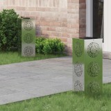 vidaXL Lumină LED Solară pentru Alei 2 pcs Ruginit 879784