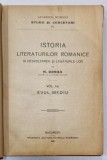 ISTORIA LITERATURILOR ROMANICE ..de N. IORGA , VOLUMUL I : EVUL MEDIU , 1920